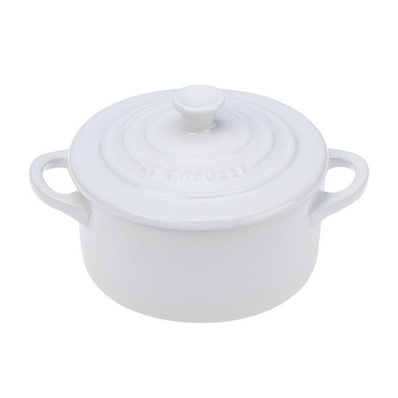 Le Creuset Mini Cocotte. White - Picture 8 of 8